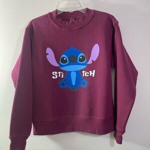 Stitch Maroon Sweatshirt